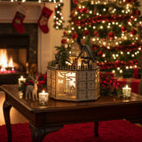 Holz-Adventskalender 24 Schubladen mit LED Weihnachtskalender