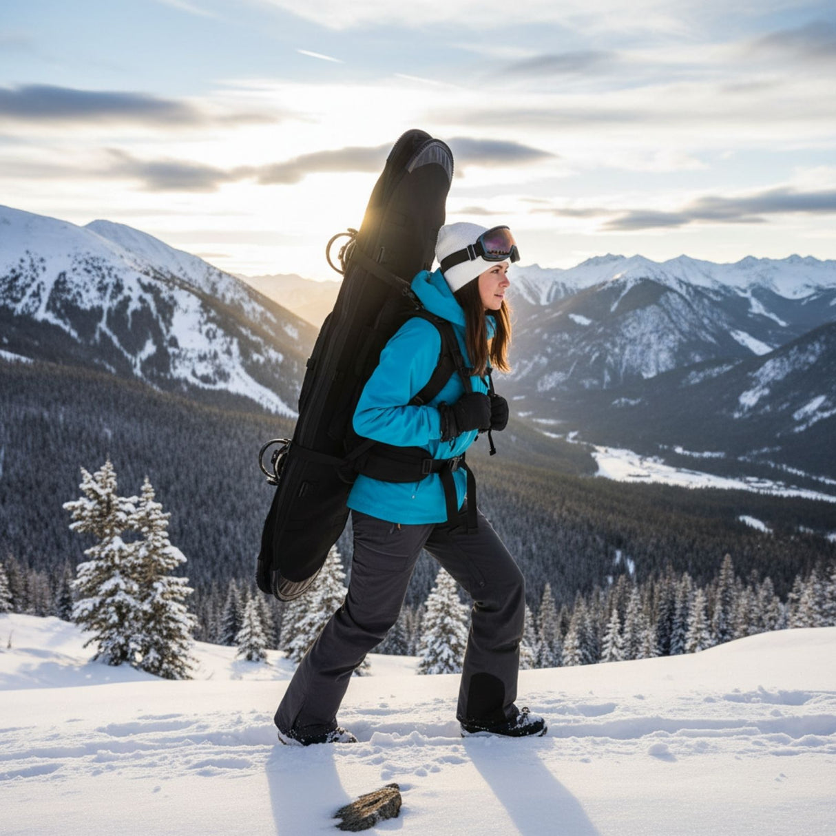 Snowboard-Rucksack 155cm Tragehilfe Transporttasche Tragetasche