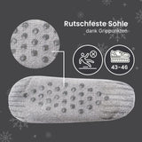 Fuzzy-Socken Gr. 43-46 Kuschelsocken Pantoffeln Wintersocken Hausschuhe