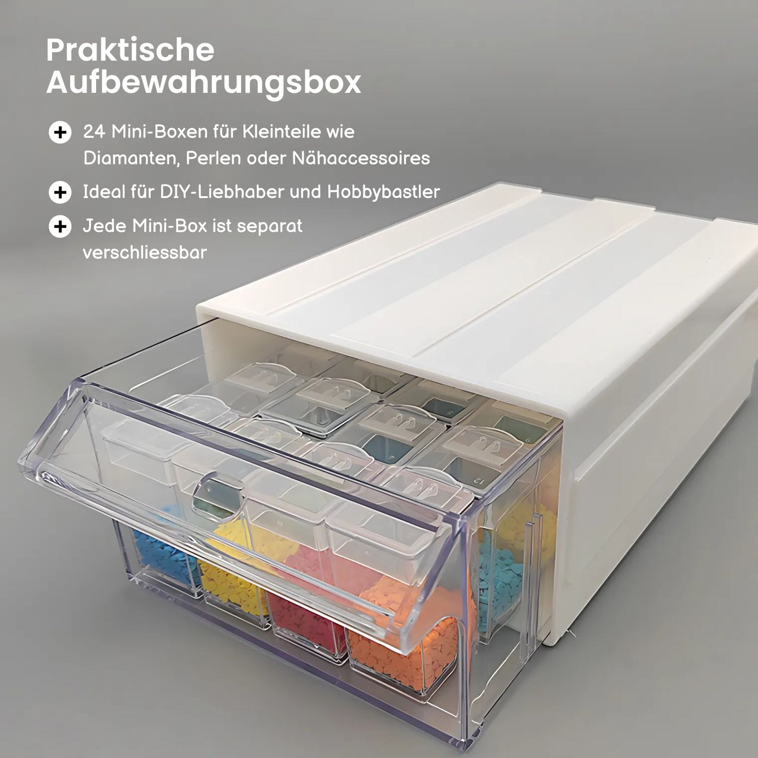 kleinteile aufbewahrung schublade Organizer DIY-Diamant Sortierbox mit Schublade Aufbewahrungsbox Versta – Hermex.ch