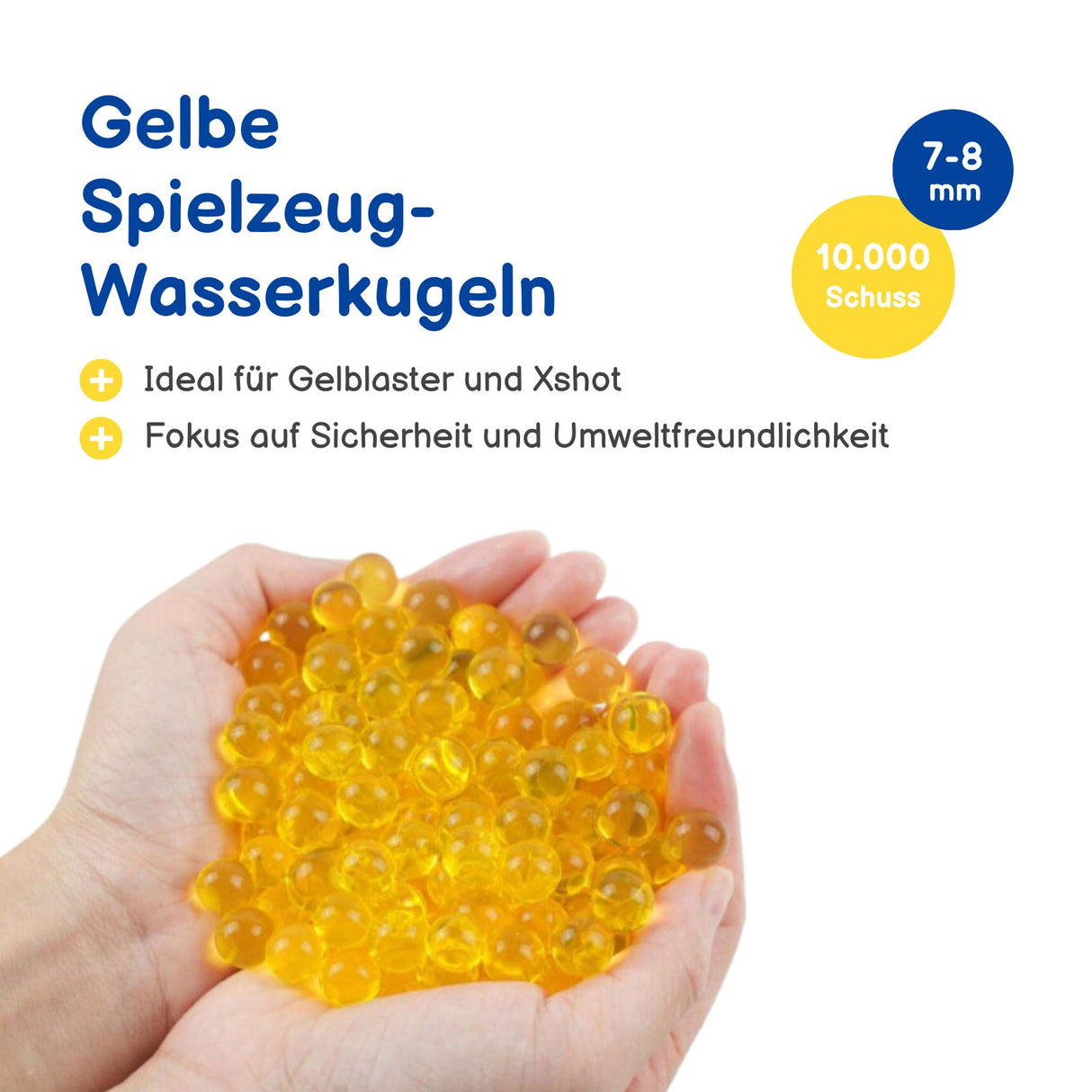 Gel-Munition Wasserabsorbierende Spielzeuggewehr-Kugeln für Gelblaster und Xshot