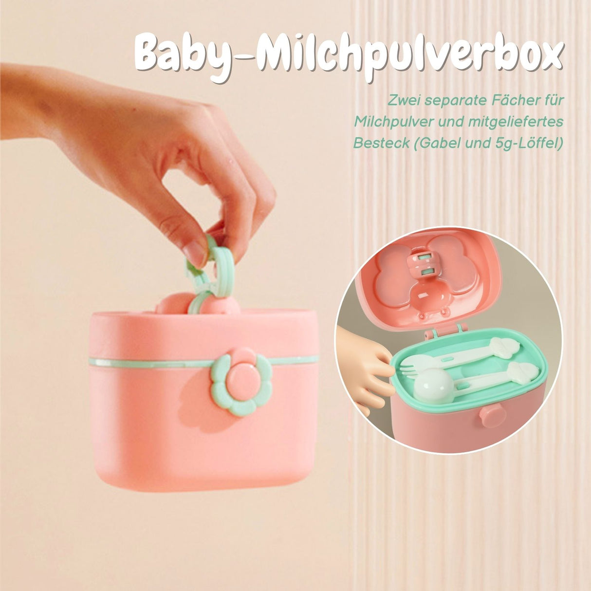 aufbewahrung für milchpulver Baby-Milchpulverbox Lebensmittelbox Behälter Milchpulverspender Aufbew – Hermex.ch