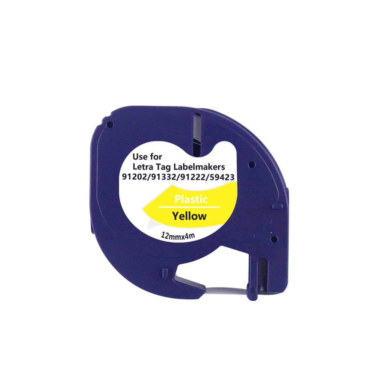 Alternatives Etikettenband zu Dymo 91222 / S0721620 LetraTag