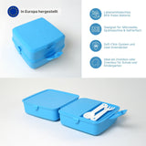 Brotdose mit Besteck Meal-Prep-Box Znünibox Lunchbox Snackbehälter