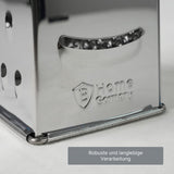 XL Edelstahl-Küchenreibe Reibe mit Griff Vierkantreibe Gemüsereibe