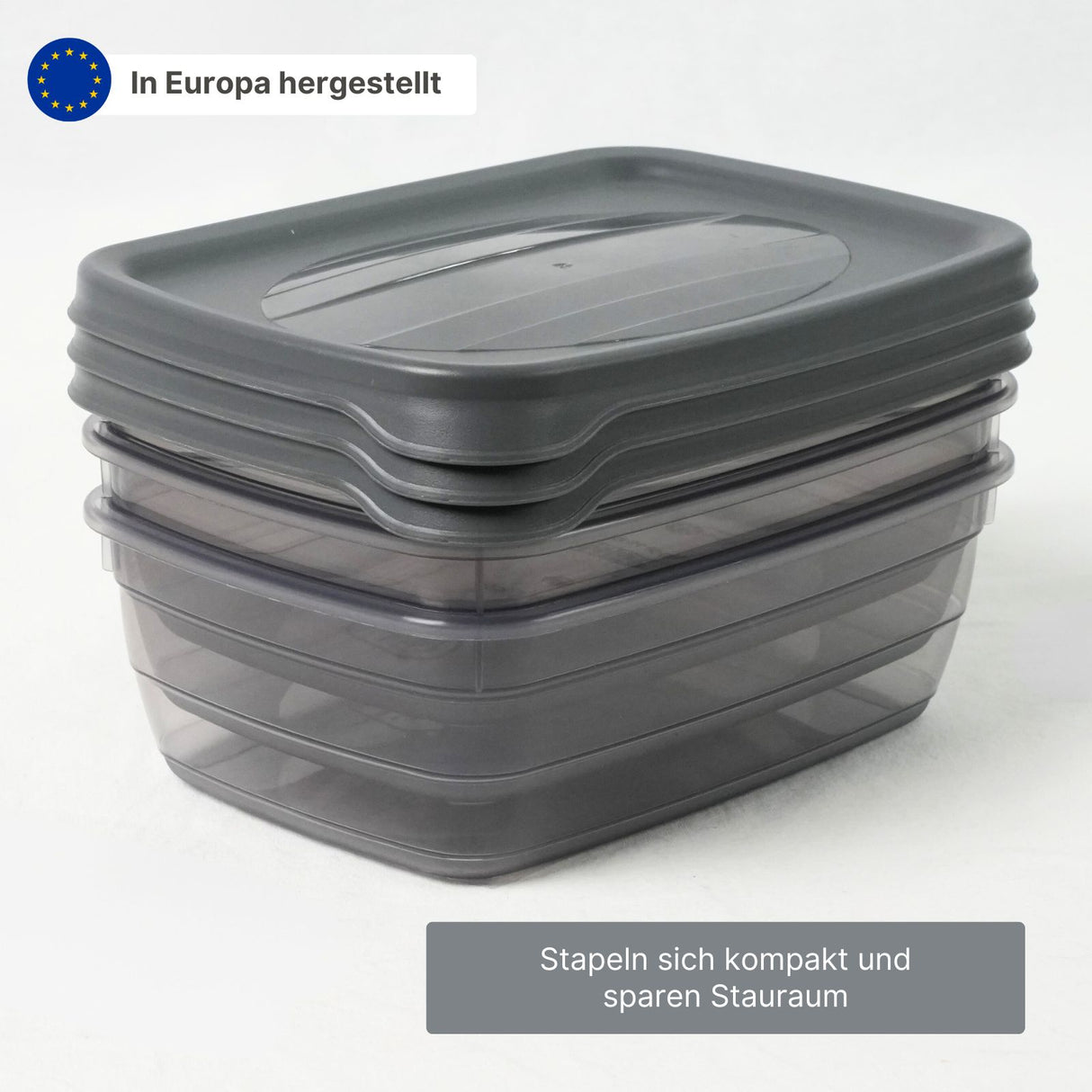 3er-Set Aufbewahrungsdosen Frischhaltedosen Meal-Prep-Dosen Boxen
