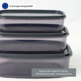 3er-Set Lichtschutz-Aufbewahrungsbox Frischhaltedose Vorratsdose