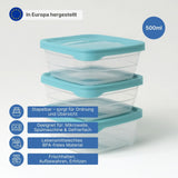 3er-Set Frischhaltedosen Vorratsdosen Gefrierdosen Aufbewahrungsdosen