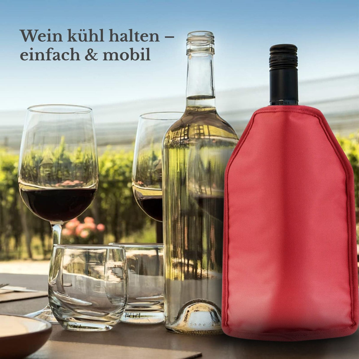 Weinflaschen-Kühler Weinkühler Weinhülle Weinkühltasche Kühltasche