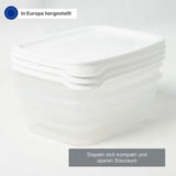 3er-Set Boxen Meal-Prep-Dosen Aufbewahrungsdosen Frischhaltedosen