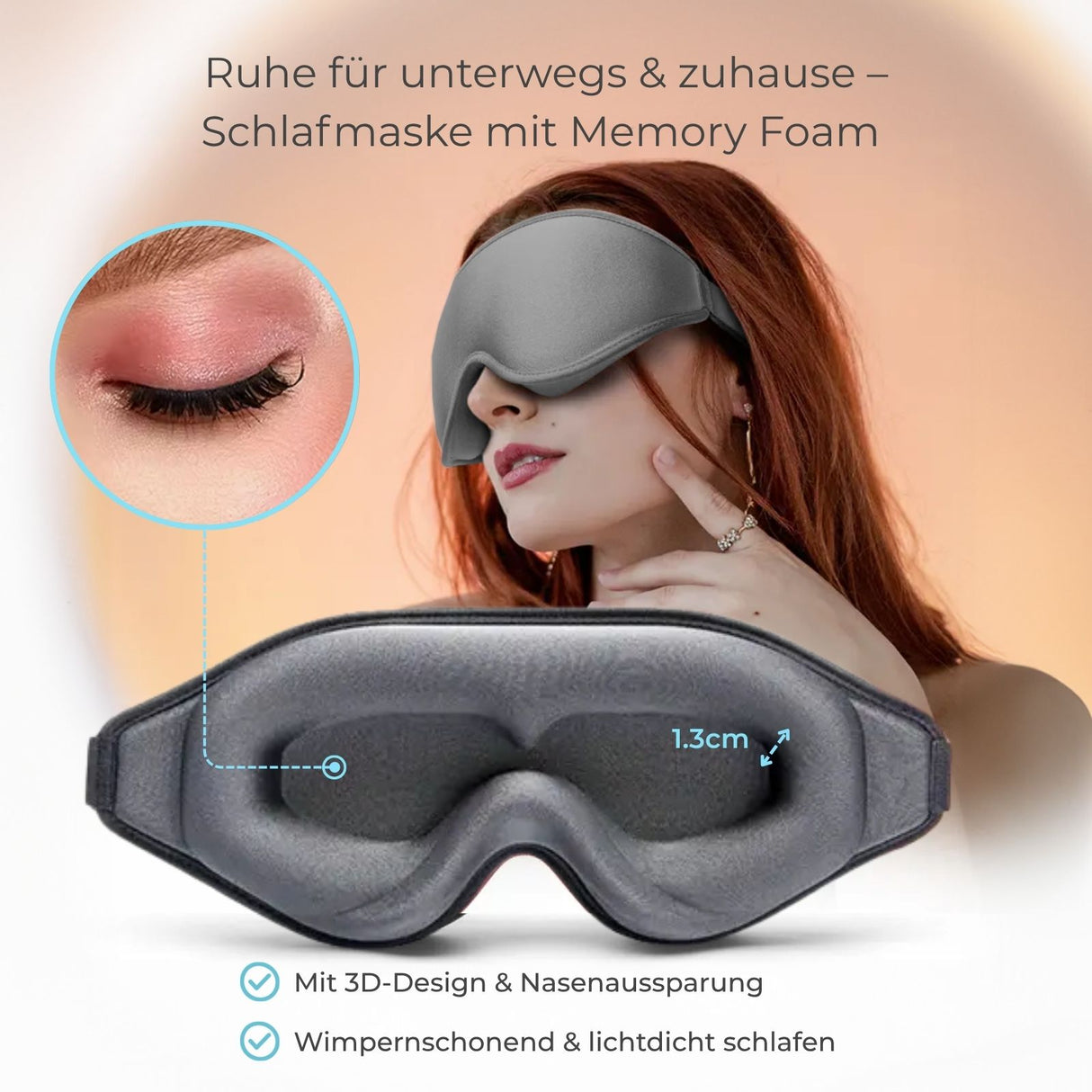 3D Schlafmaske Nachtmaske Augenmaske Schlafbrille Maske