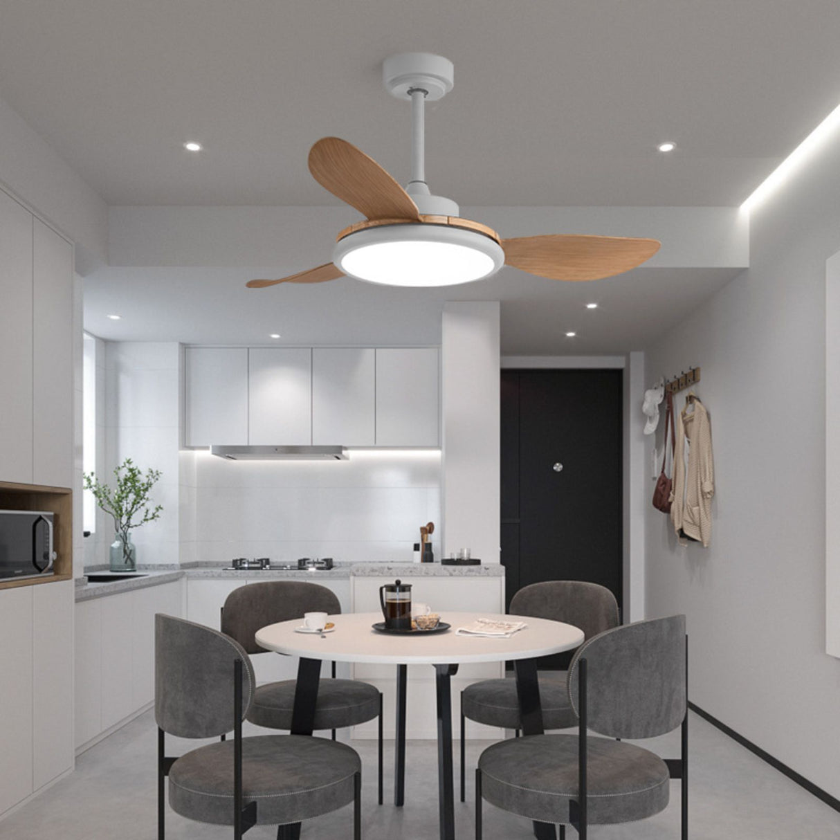 Ventilator mit LED-Beleuchtung Deckenventilator Deckengebläse
