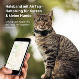 Halsband mit Airtag-Halterung Katzenhalsband Hundehalsband
