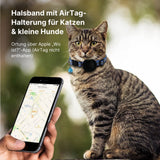 Hundehalsband mit Airtag-Halterung Halsband Katzenhalsband
