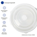 4er-Set Vorratsdose Mikrowellendose Gefrierdose mit Mikrowellenhaube