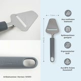 3-tlg. Set Sparschäler und Käsehobel Küchenwerkzeug Edelstahl-Schälset