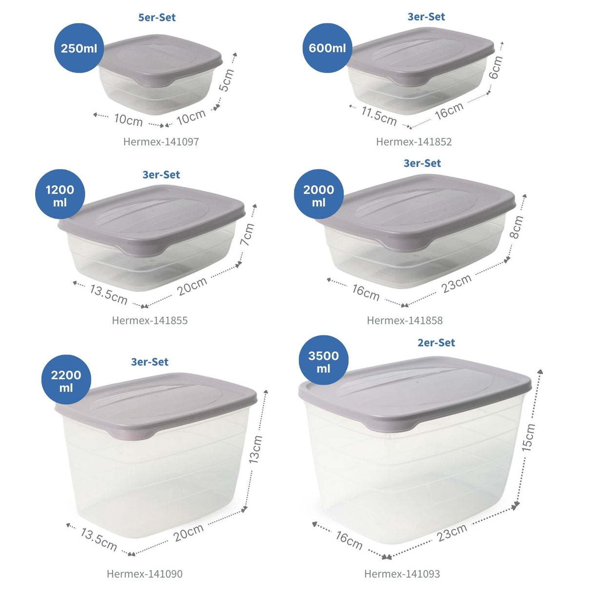 28-tlg. Frischhaltedosen-Set Gefrierdosen Meal-Prep-Dosen Vorratsdosen