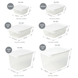 28-tlg. Frischhaltedosen-Set Vorratsdosen Gefrierdosen Meal-Prep-Dosen