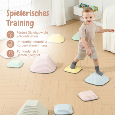 Balanciersteine Balance Trainer Trittsteine Fluss-Steine Balancespiel