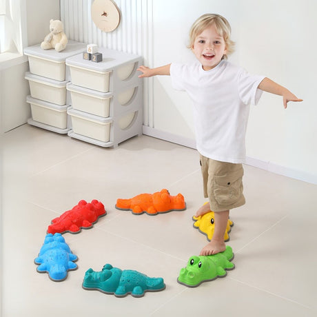 Balanciersteine Balance Trainer Fluss-Steine Balancespiel Trittsteine