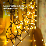Erweiterbare LED-Lichterkette 9.7m Verlängerung mit Steckverbindung