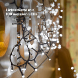 Erweiterbare LED-Lichterkette 9.7m mit Steckverbindung Verlängerung