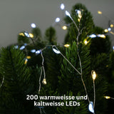 LED Lichterkette 6.4m Cluster-Lichterkette Büschellichterkette
