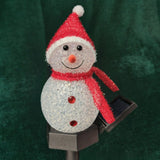 LED Solarlampe Schneemann Dekoleuchte Solarleuchte Gartenbeleuchtung