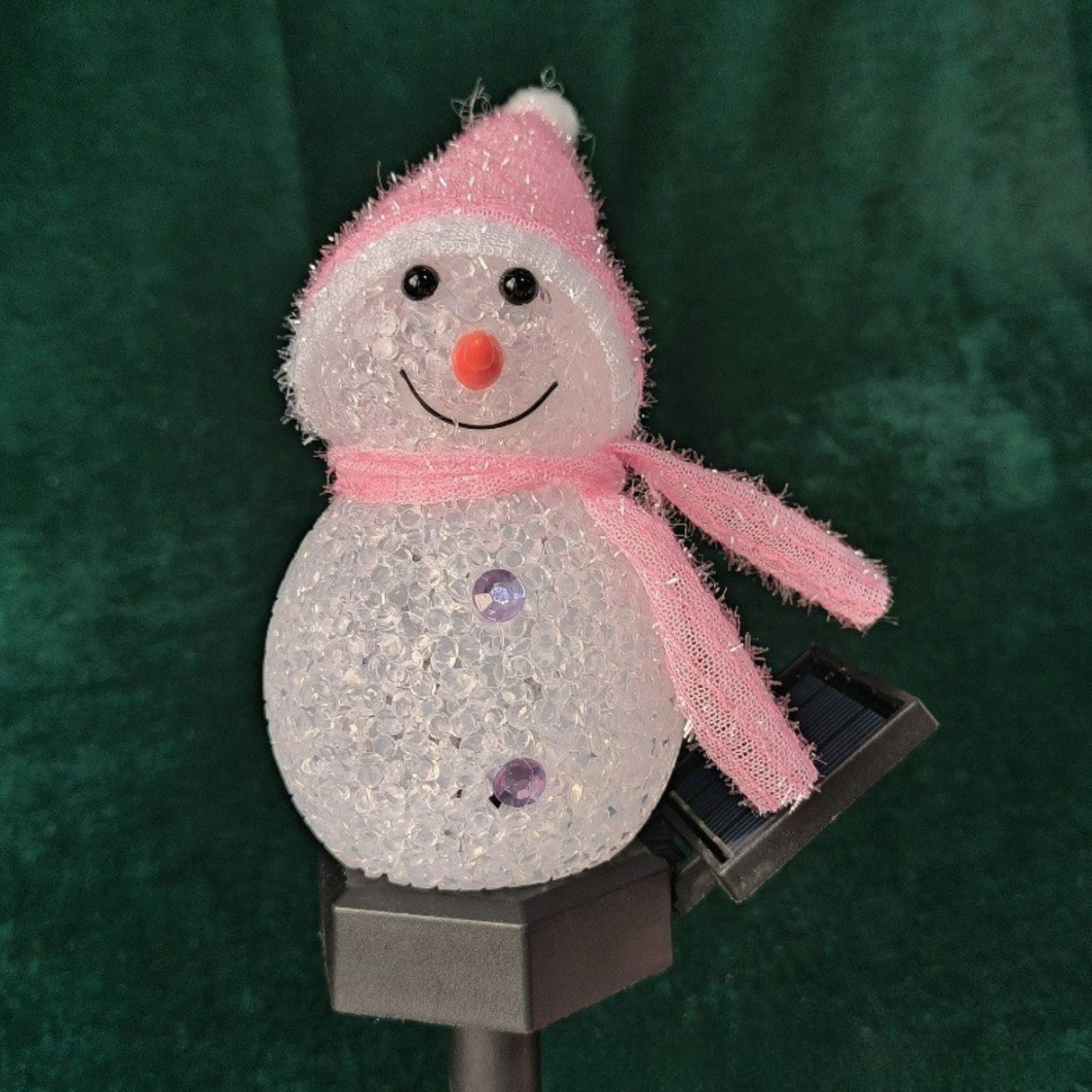 LED Solarlampe Schneemann Gartenbeleuchtung Dekoleuchte Solarleuchte