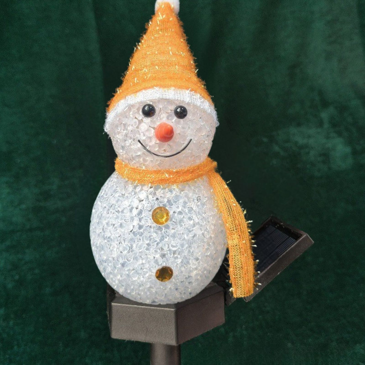 LED Solarlampe Schneemann Gartenbeleuchtung Solarleuchte Dekoleuchte