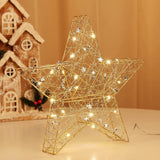 LED-Dekostern 3D Leuchtstern Drahtstern Weihnachtsstern Metallstern