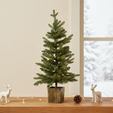 Weihnachtsbaum 60cm mit Topf Kunsttannenbaum Tisch-Christbaum