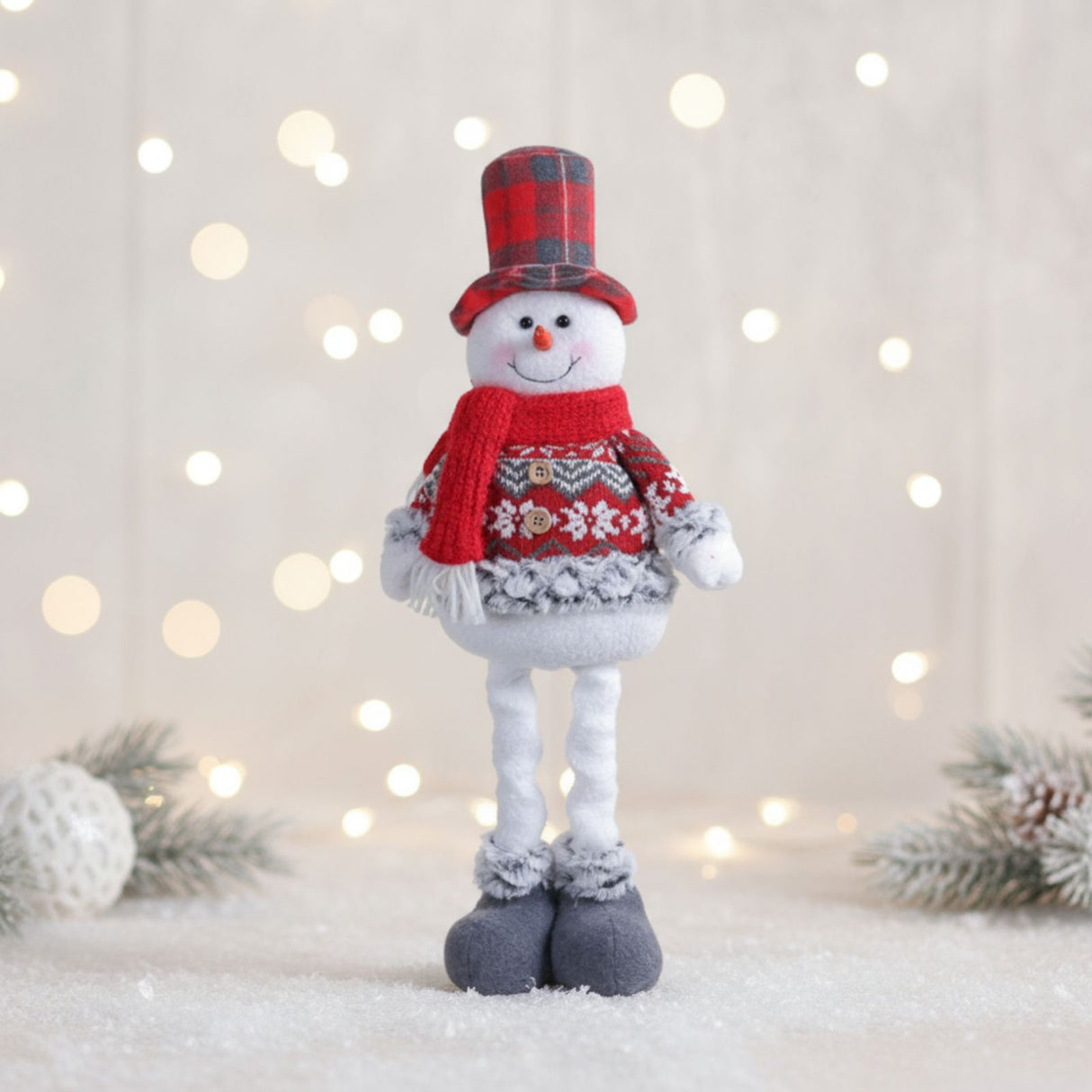 Schneemannfigur Deko-Schneemann Stehfigur Schneemann Dekofigur Winter
