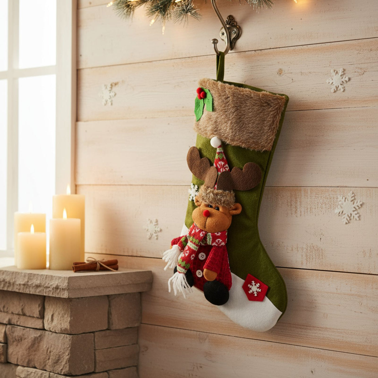 Weihnachtsstrumpf Weihnachtsdeko Weihnachtsstiefel Nikolausstrumpf