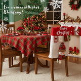 Stuhlhusse mit Schneemann Weihnachts-Stuhldeko Stuhlbezug Stuhlüberzug