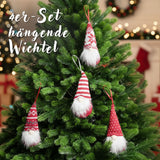 4er-Set Hängender Wichtel Weihnachtswichtel Gnom Weihnachtsdekoration