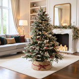 Weihnachtsbaumkorb Tannenbaum-Kragen Flechtkorb Christbaum-Rock