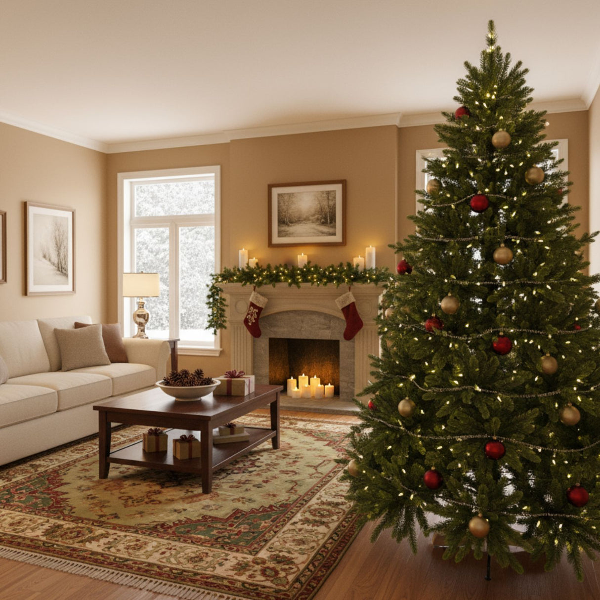 Weihnachtsbaum 210cm Kunsttanne Christbaum Tannenbaum Tanne Xmas-Baum