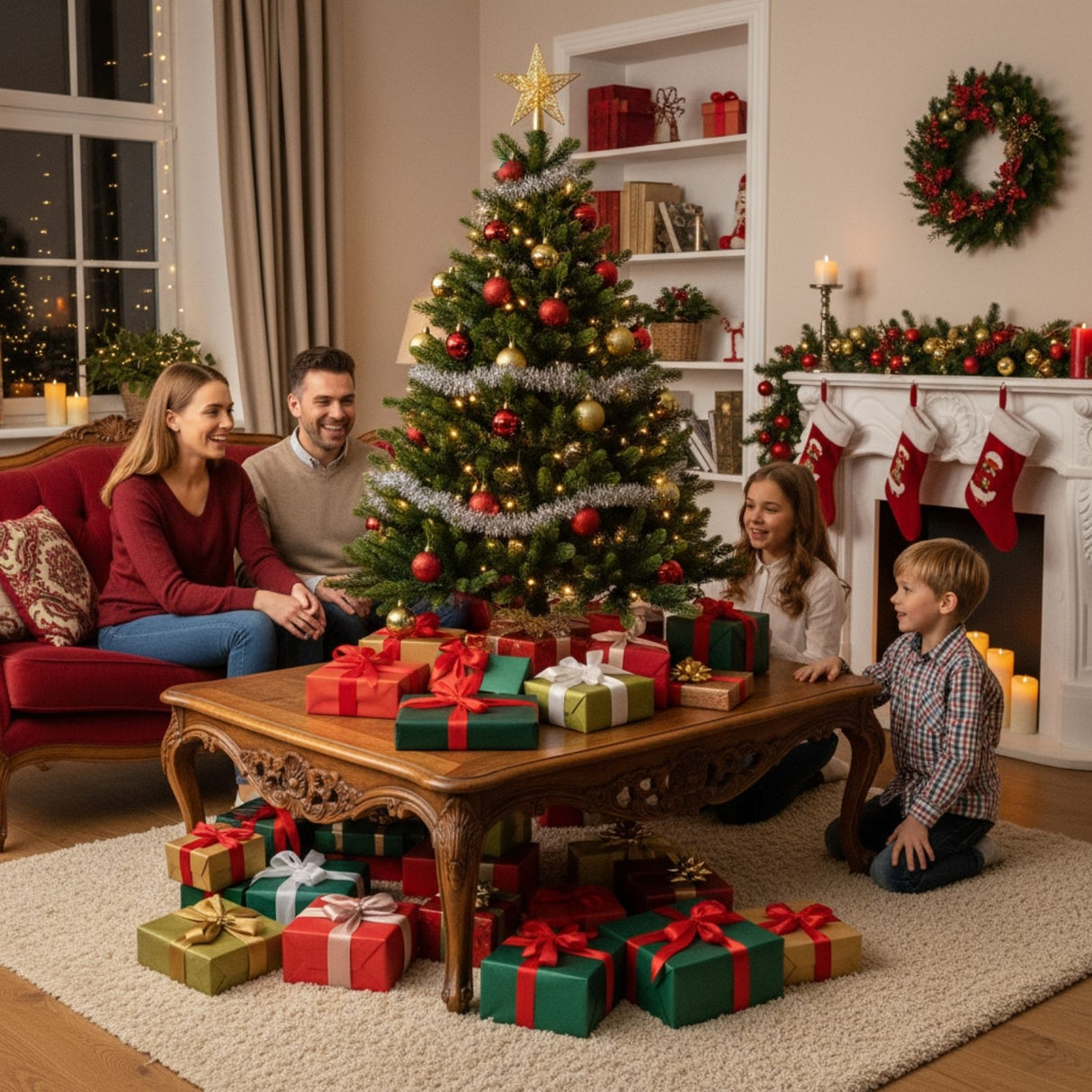 Weihnachtsbaum 120cm mit LED Kunsttanne Christbaum Tannenbaum Tanne