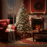 Weihnachtsbaum 210cm mit Schnee Christbaum Tannenbaum Kunsttanne