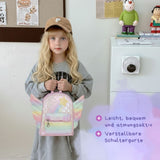 Kinderrucksack mit Flügeln Kindergartenrucksack Glitzer-Rucksack