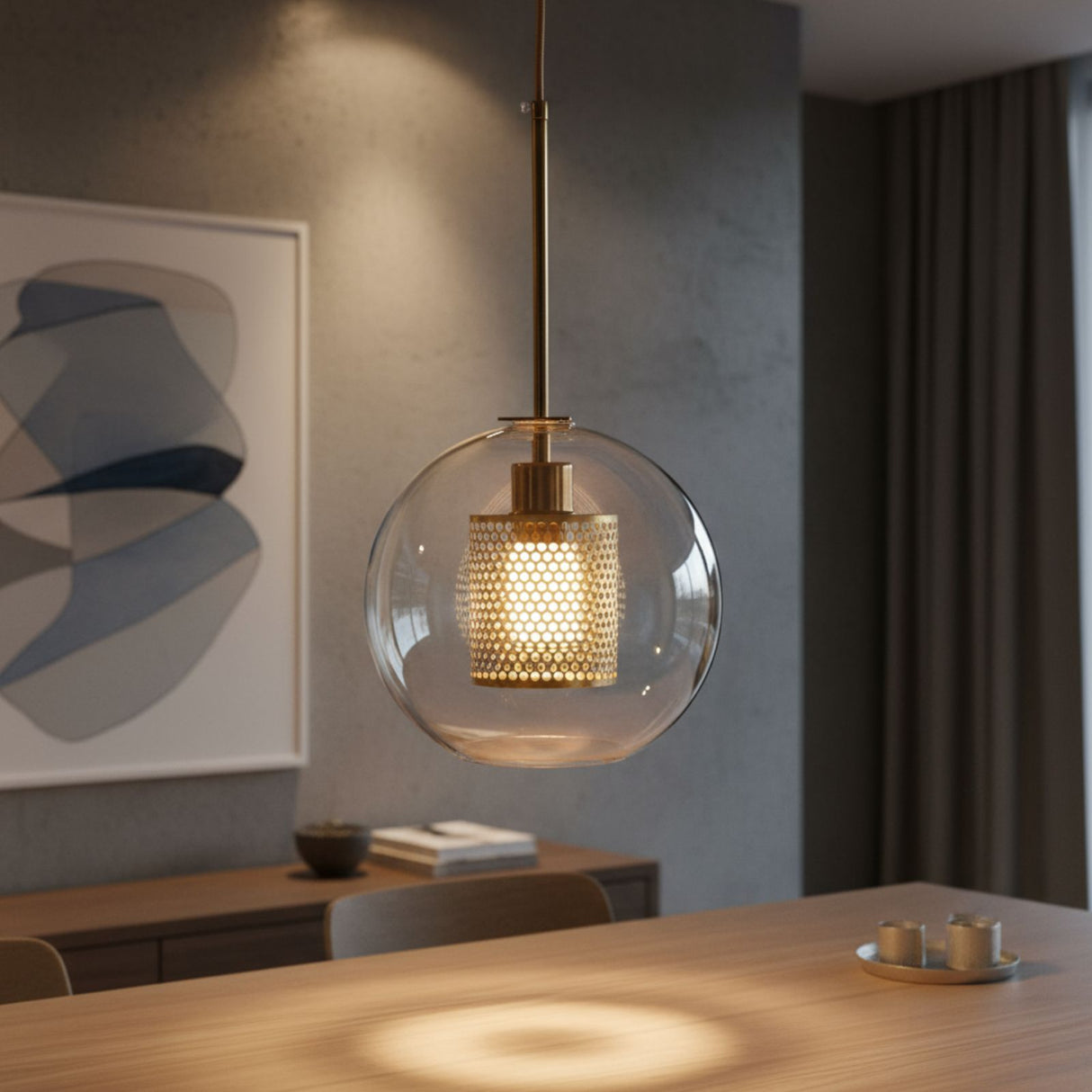 Glas-Deckenleuchte Hängeleuchte Deckenlampe Hängelampe Pendelleuchte