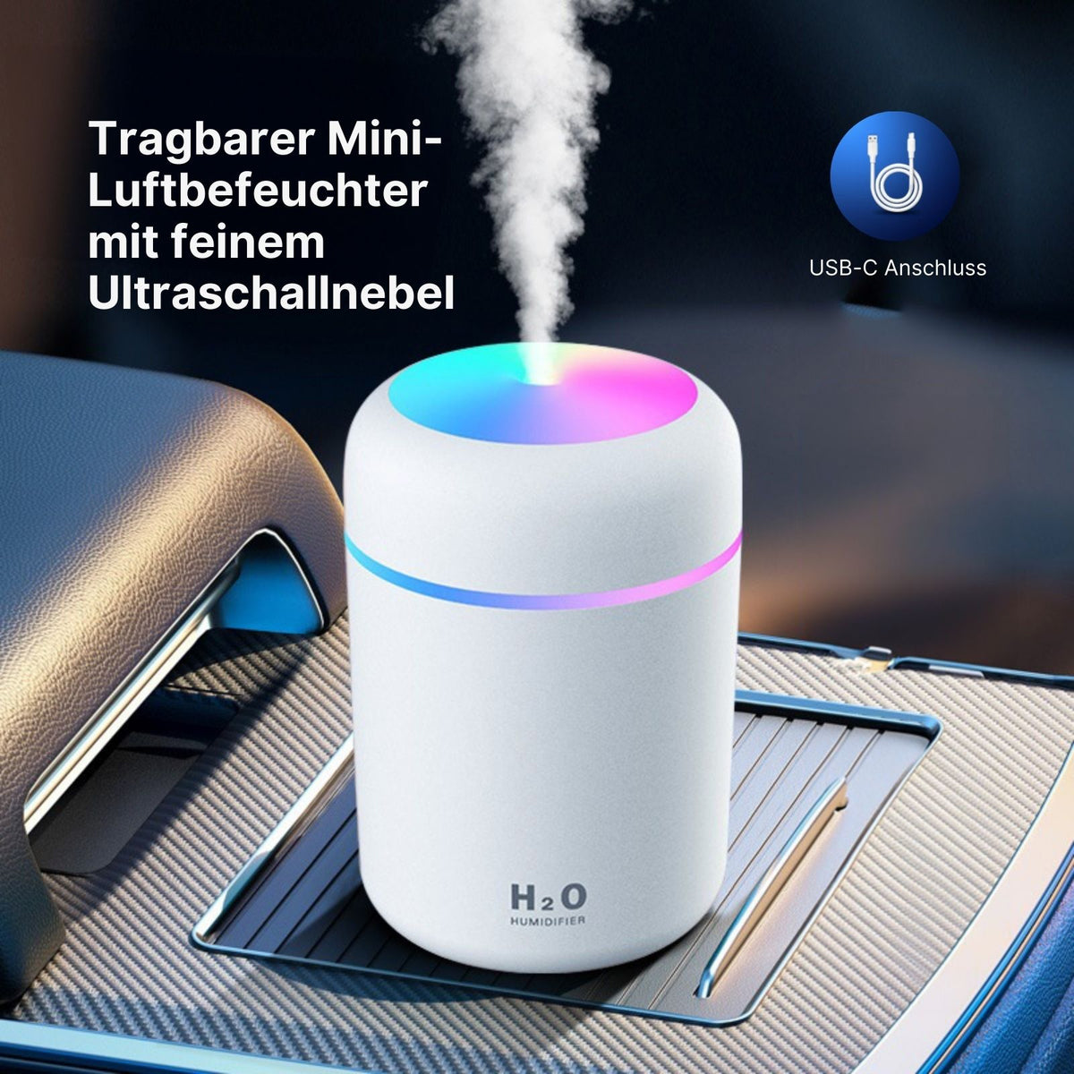 Tragbarer Luftbefeuchter Mini-Luftbefeuchter Ultraschall Diffusor –