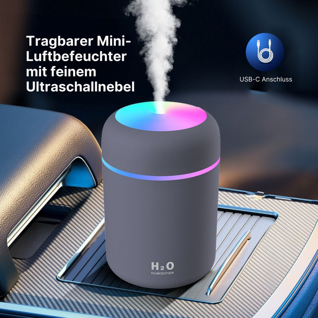 Tragbarer Luftbefeuchter Ultraschall Diffusor Mini-Luftbefeuchter