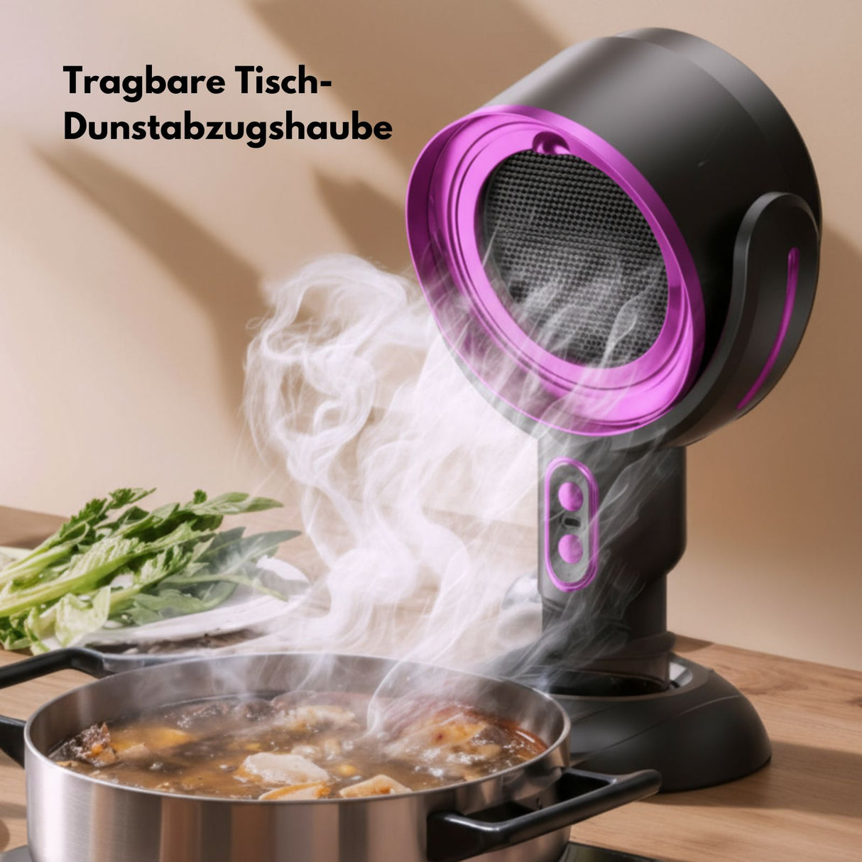 Luftreiniger für den Tisch Rauchfilter Ölfilter USB-Rauchabzug