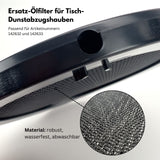 Ölfilter für tragbare Tisch-Dunstabzugshaube 142632 und 142633