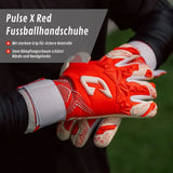 Fussballhandschuhe Pulse X Red Gr. 9 Torwart Goalie Handschuhe