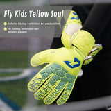 Fussballhandschuhe Fly Kids Yellow Soul Gr. 3 Torwart Goalie Handschuhe