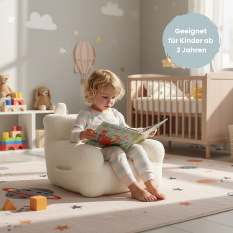 Kindersessel mit Ohren Mini-Sessel Kuschelsessel für Kinder Sitzsack