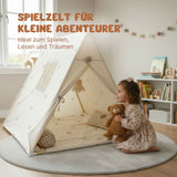 Spielzelt mit Lampe Kinderzelt Kuschelzelt Tipi für Kinder Indoor-Zelt